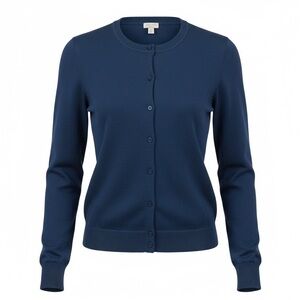 J. Crew Women's Blue Cardigan Sweater